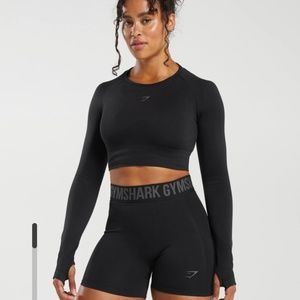 Gymshark Flex Sports Long Sleeve Crop Top Medium